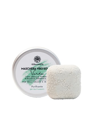 Maschera Viso Solida Verde,...