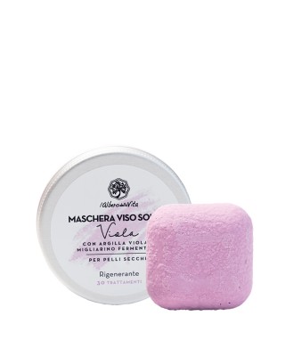 Maschera Viso Solida Viola,...